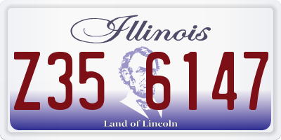 IL license plate Z356147