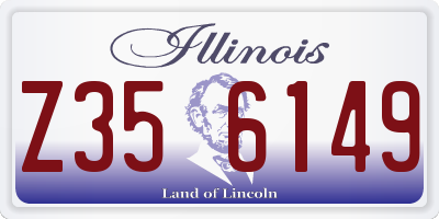 IL license plate Z356149