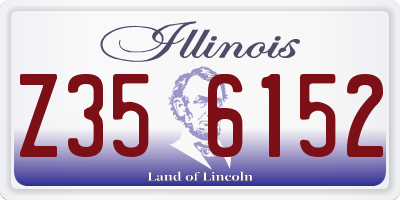 IL license plate Z356152