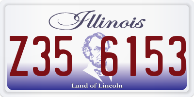 IL license plate Z356153