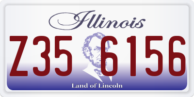 IL license plate Z356156