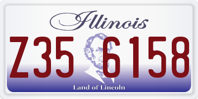 IL license plate Z356158