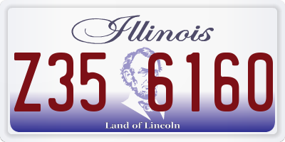 IL license plate Z356160