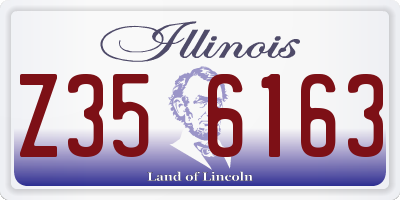 IL license plate Z356163