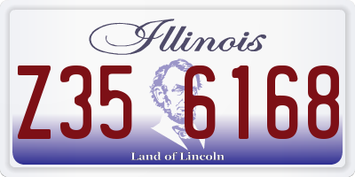 IL license plate Z356168