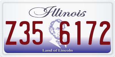 IL license plate Z356172