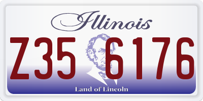IL license plate Z356176