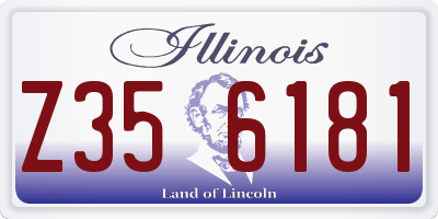 IL license plate Z356181