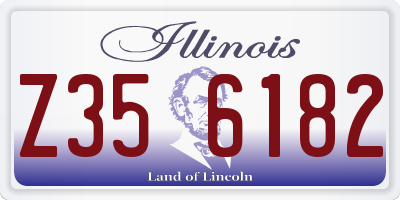 IL license plate Z356182