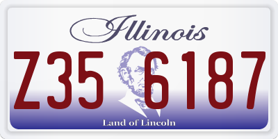 IL license plate Z356187