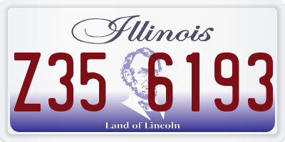 IL license plate Z356193