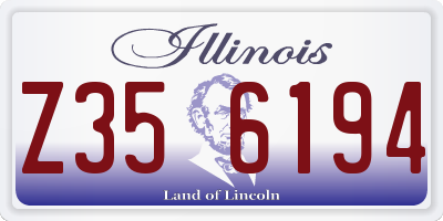 IL license plate Z356194