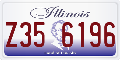 IL license plate Z356196