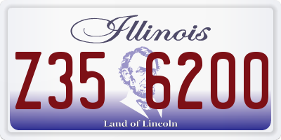 IL license plate Z356200