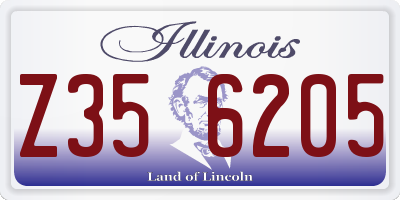 IL license plate Z356205