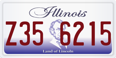IL license plate Z356215