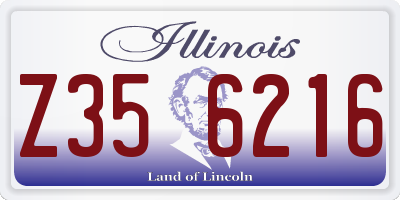IL license plate Z356216