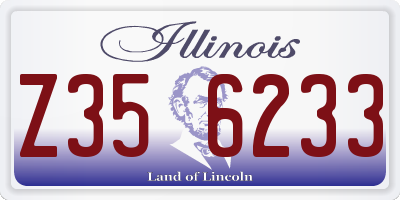 IL license plate Z356233