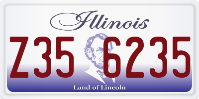 IL license plate Z356235