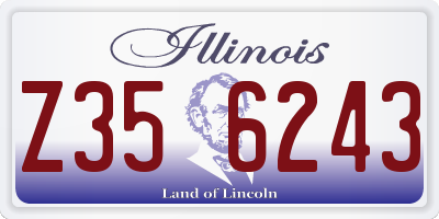 IL license plate Z356243