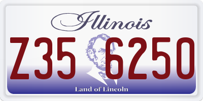 IL license plate Z356250