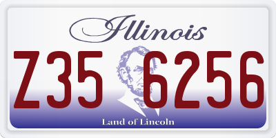IL license plate Z356256