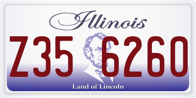 IL license plate Z356260