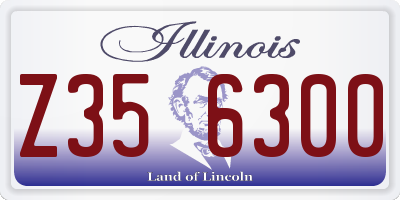 IL license plate Z356300