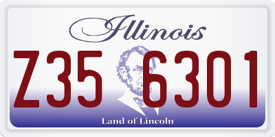 IL license plate Z356301