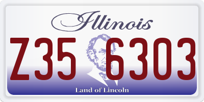 IL license plate Z356303