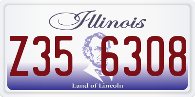 IL license plate Z356308