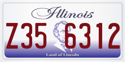 IL license plate Z356312