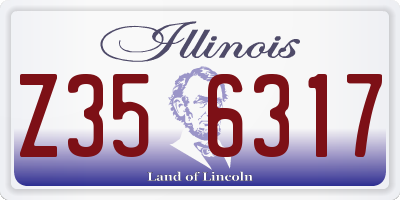 IL license plate Z356317