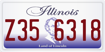 IL license plate Z356318