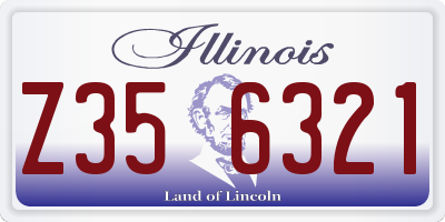 IL license plate Z356321
