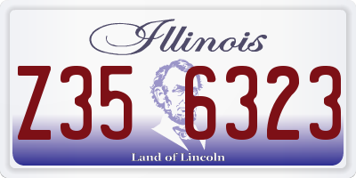 IL license plate Z356323