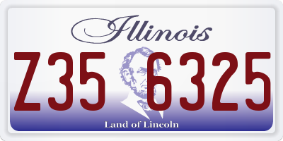 IL license plate Z356325
