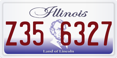 IL license plate Z356327
