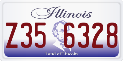 IL license plate Z356328