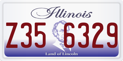 IL license plate Z356329