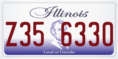 IL license plate Z356330