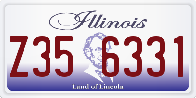 IL license plate Z356331