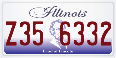 IL license plate Z356332