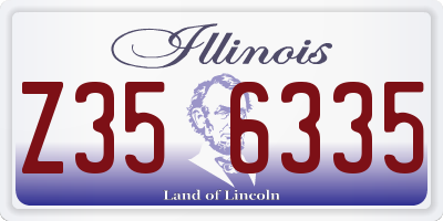 IL license plate Z356335