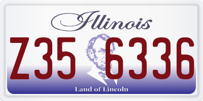 IL license plate Z356336