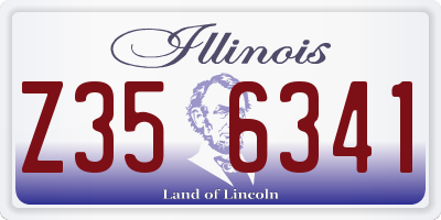 IL license plate Z356341