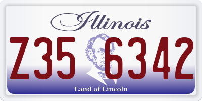 IL license plate Z356342