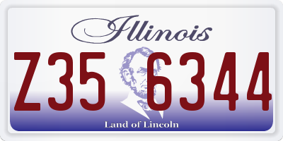 IL license plate Z356344