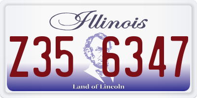 IL license plate Z356347