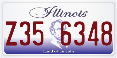 IL license plate Z356348
